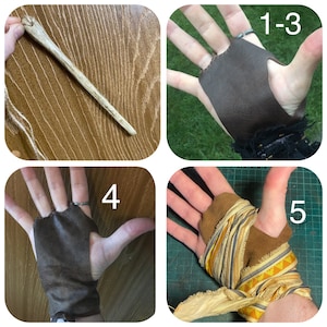 Jack Sparrow Combo - Sail Needle Fid & Palm Glove Costume Replica Leather Prop Captain Pirate