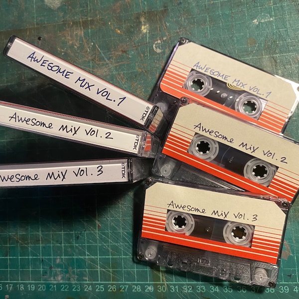 NEW Vol 1,2,3 or 1+2 Awesome Mix Guardians Vol.1 Vol.2 Vol.3 Tape Bundle (Both Volume One & Two included or all three) Player not included.