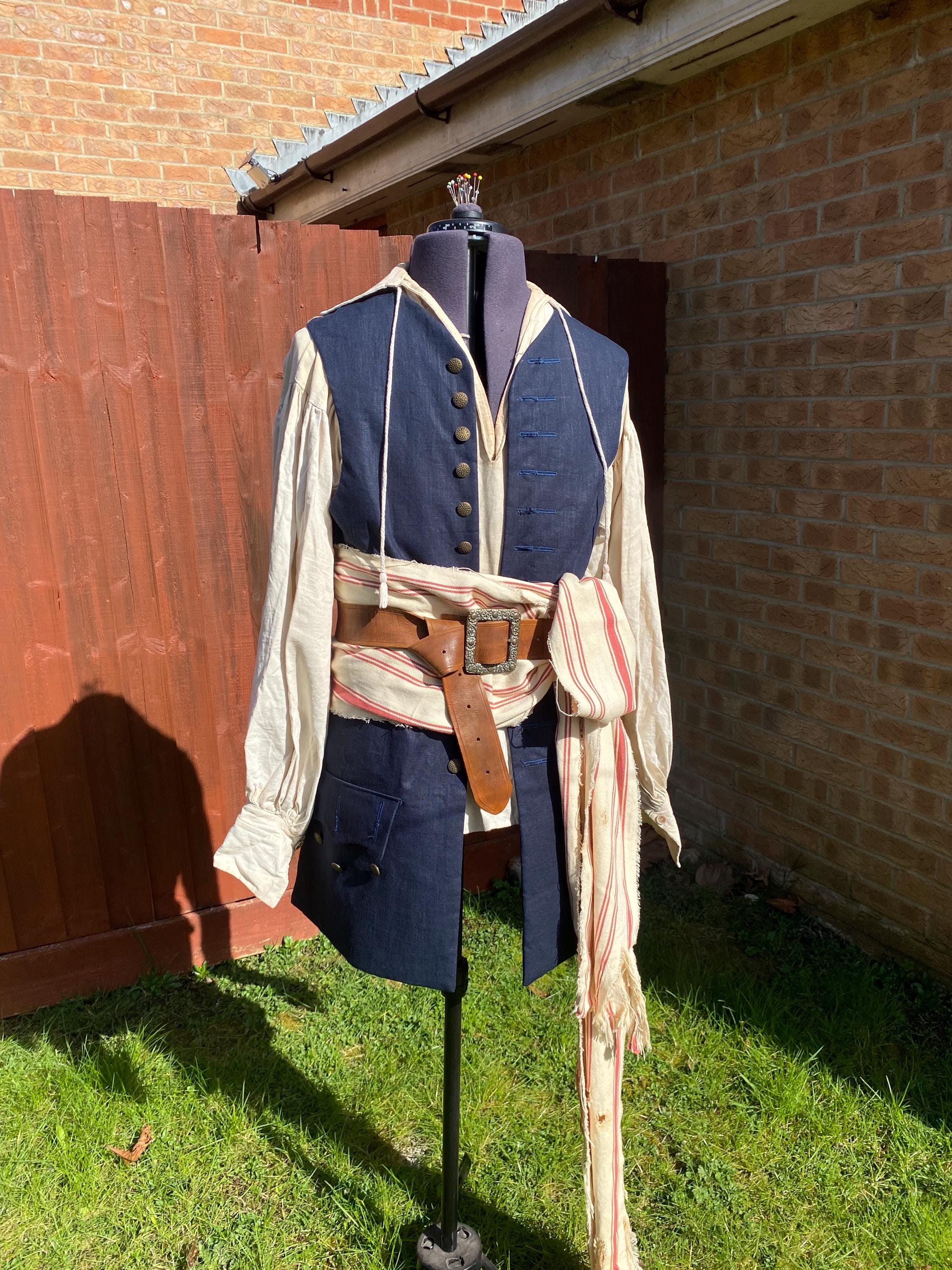 Gilet De Pirate Jack Sparrow - Costume Exact Pour Adulte, Qualité Premium
