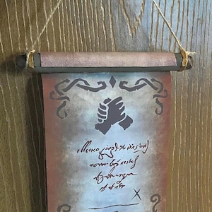 Guild Invite Sea of Thieves Inspired Hanging Decoration Prop Guilds SoT Replica Scroll Canvas Print
