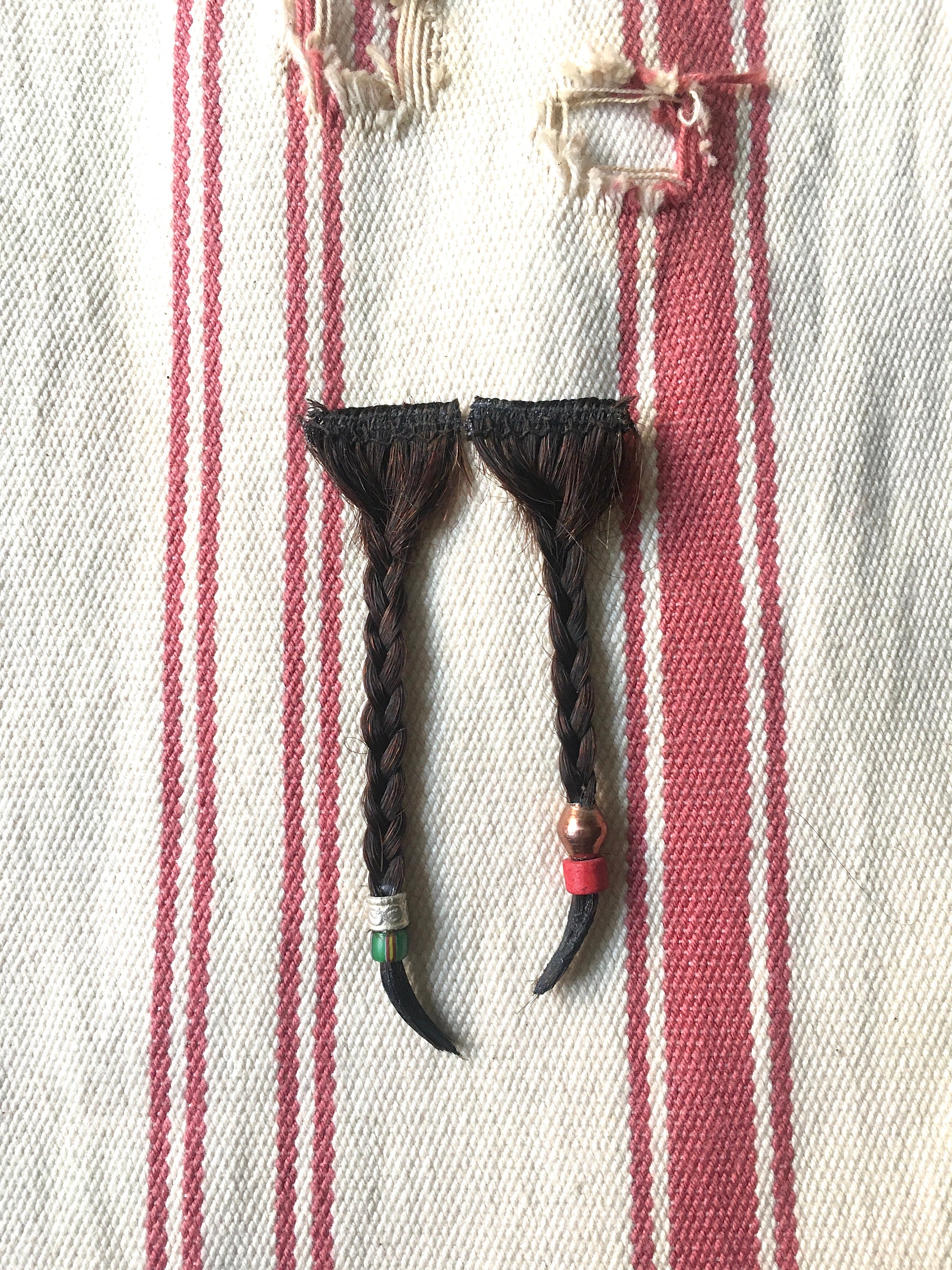 Beard Braids Captain Jack Sparrow Handmade Glue in Braids Clip in