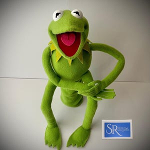 Made To Order Kermit Inspired By The Frog Style Puppet Full Body With Arm Rods And Arm Sleeve