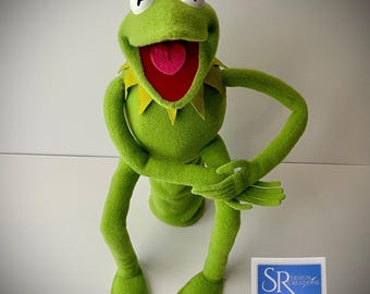 Made To Order Kermit Inspired By The Frog Style Puppet Full Body With Arm Rods And Arm Sleeve
