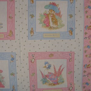 Beatrix Potter Four Character Panel ( Frederick Warne & Co 1993) 36 X ...