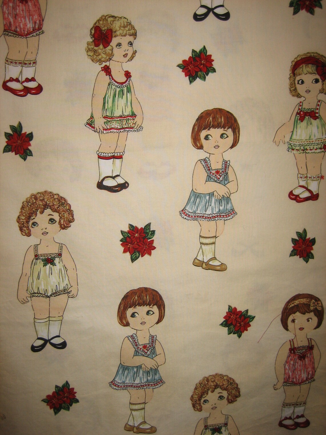 Windham Fabrics Large Paper Doll Christmas Pattern No 30859 Etsy