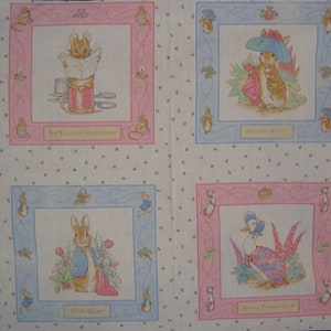 Beatrix Potter four character panel ( Frederick Warne & Co  1993)  36 x 46 inches