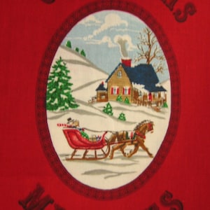 Christmas Memories, Home for the Holidays cloth book Antique Album for VIP by Cranston Print Works Co.