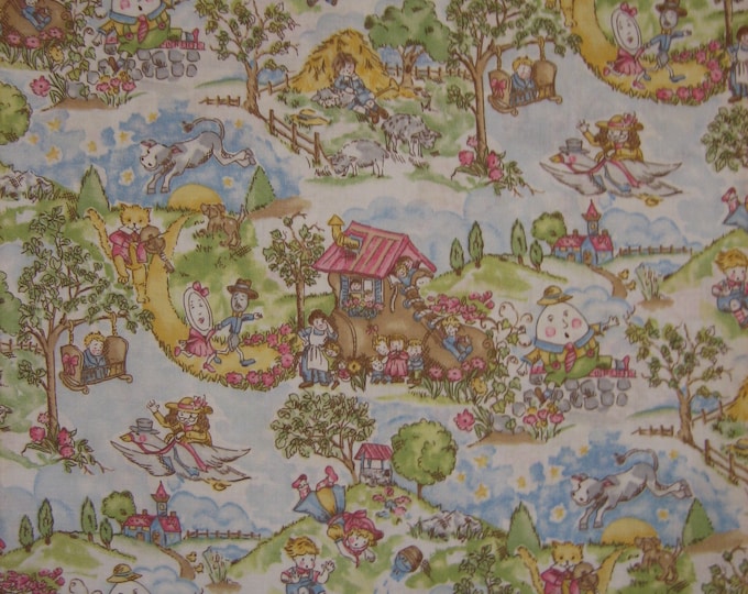 Nursery Rhyme Thyme FLANNEL Fabric by Dona Mollo for General Fabrics Co
