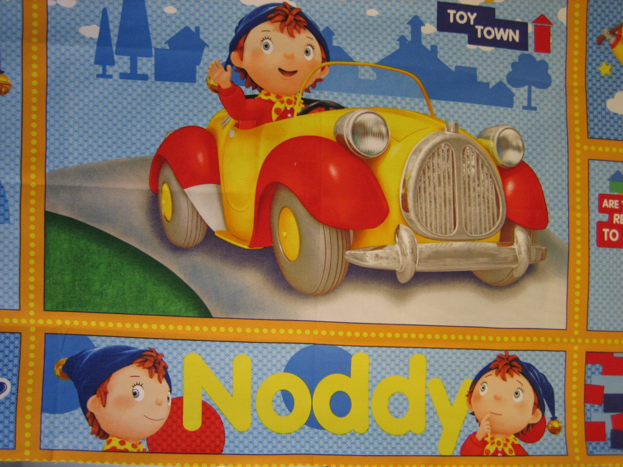 Noddy in Toyland Panel Quilting Treasures, 2010, 23 X 44 Inches - Etsy