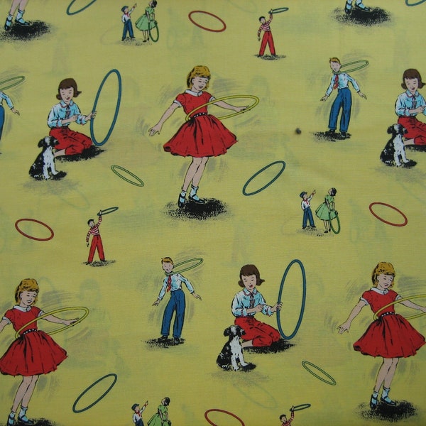 Tissu Michael Miller Hula Hoop Mania PATT # C-2127 (18 x 44 pouces)