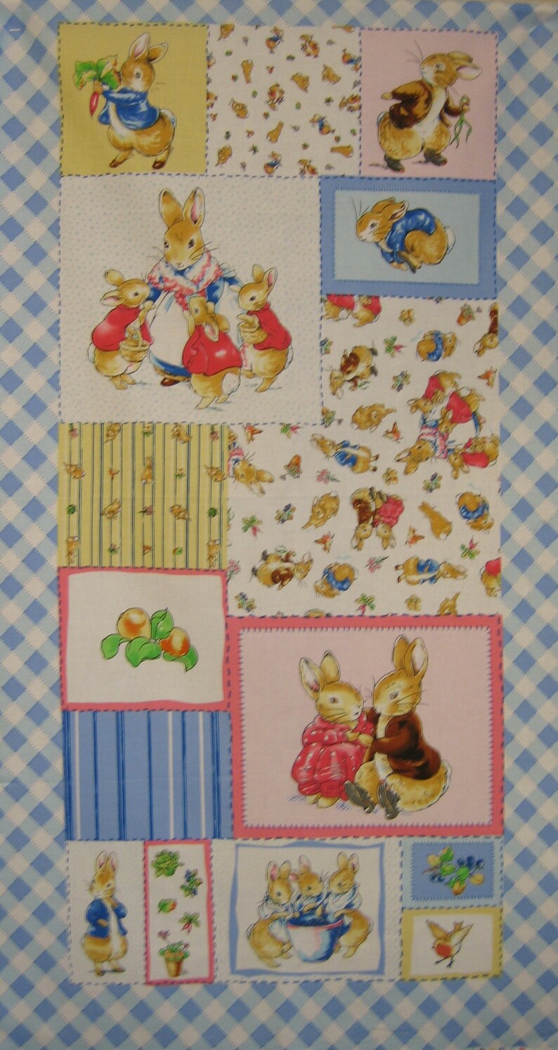 Cotton Tale BTY Beatrix Potter Quilting Treasures Peter Rabbit Pink