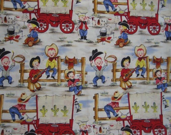 REDUZIERTE PREIS : Michael Miller Lil' Cowpokes ( 18 x 44 inches ) Patt # C-248