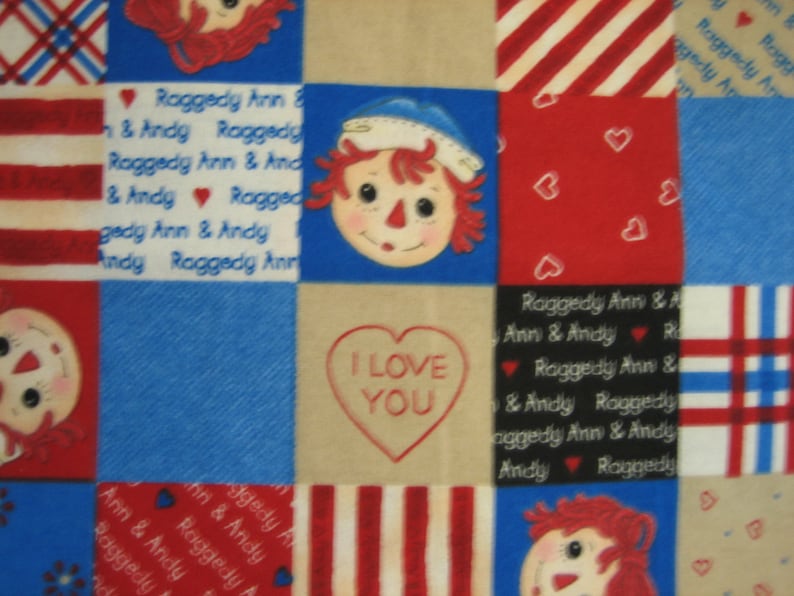 Raggedy Ann and Andy quilt patch 4136 for Daisy Kingdom Simon & Schuster FLANNEL BTHY image 4