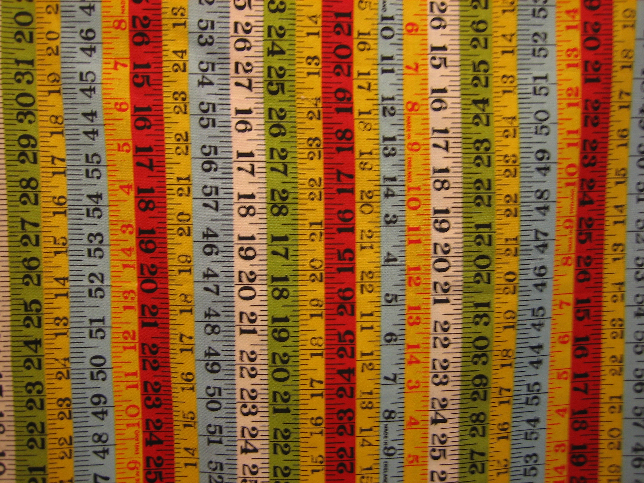 Tape Measures : by American Jane , Sandy Klop for Moda Fabrics Pattern  21043 or 21092 19 X 43 Inches 