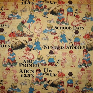 ABC Primer Games & Playtime ( yellow ) Wilmington Prints ( 18 x 44 inches )