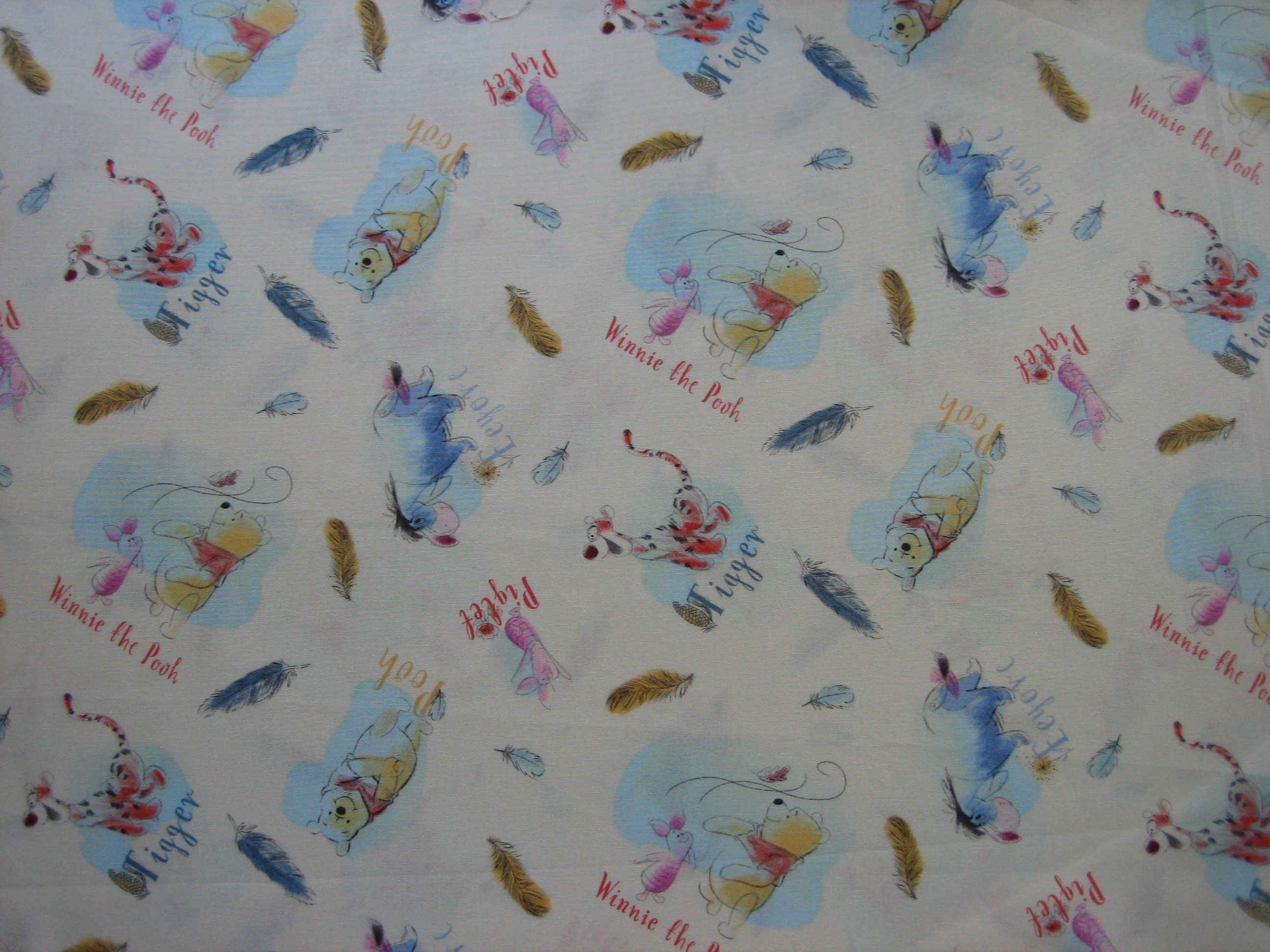 Disney Pooh and friends Feathers CP59540 ( Springs Creative ) ( 18 x 44 inches ) 2016