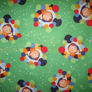 Noddy in Toyland Quilting Treasures  ( 18 x 44 inches  ) 2010 -Noddy with colored circles around him