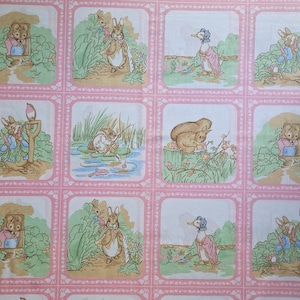 Beatrix Potter character panel  # 1318  ( Frederick Warne and Co  1986 ) 28 x 44 inches