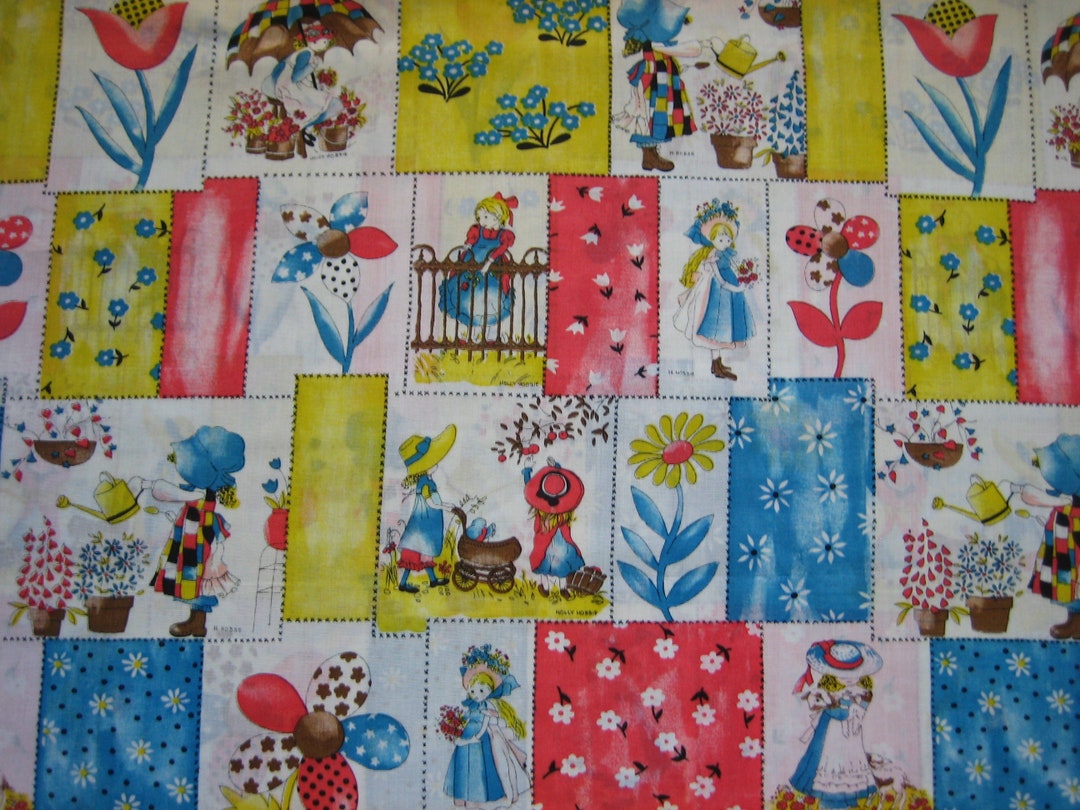 Holly Hobbie Fabric, American Greetings Corp Fabrics, by Manes Fabrics