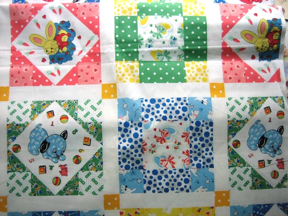 REDUCED PRICE : Vintage animals on cotton panel by Textile Arts and Film Inc  Classic Cottons 2005   ( 28 x 44 inches )