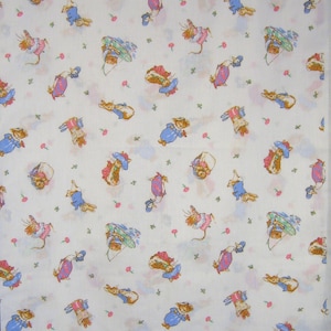 Beatrix Potter character fabric ( BTHY ) 18 x 44 inches , Frederick Warne 1995