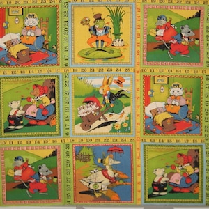 Building Blocks Panel American Jane Patterns Sandy Klop for Moda Fabrics Pattern # 21040 ( 44&quot; wide x 23&quot; long )