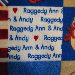 Raggedy Ann and Andy quilt patch 4136 for Daisy Kingdom Simon & Schuster FLANNEL BTHY image 5