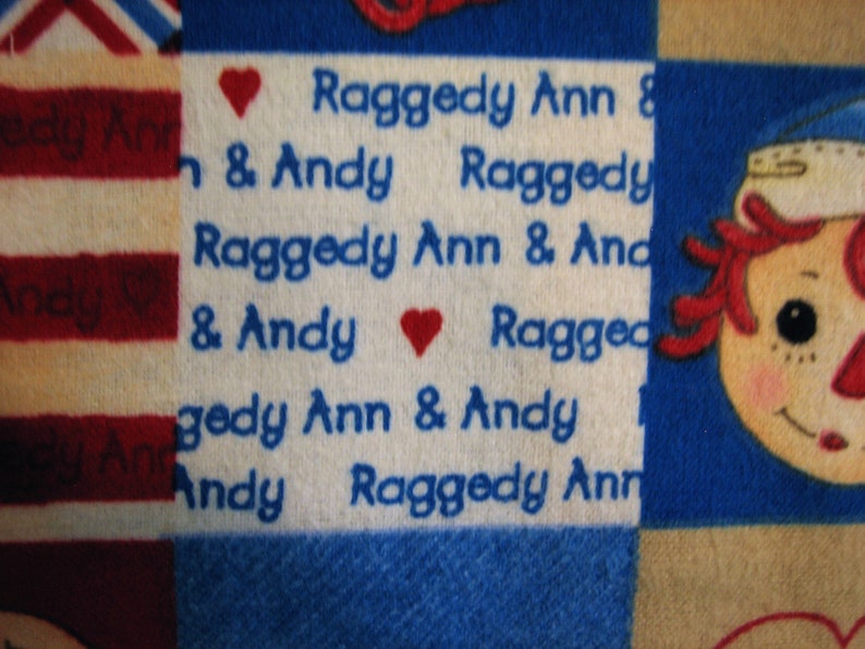 Raggedy Ann and Andy quilt patch 4136 for Daisy Kingdom Simon & Schuster FLANNEL BTHY image 5