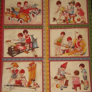 Wee Play by American Jane Patterns Sandy Klop for Moda Fabrics ( # 21088 ) (  22 x 44 inches )