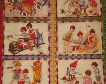 Wee Play by American Jane Patterns Sandy Klop for Moda Fabrics ( # 21088 ) (  22 x 44 inches )
