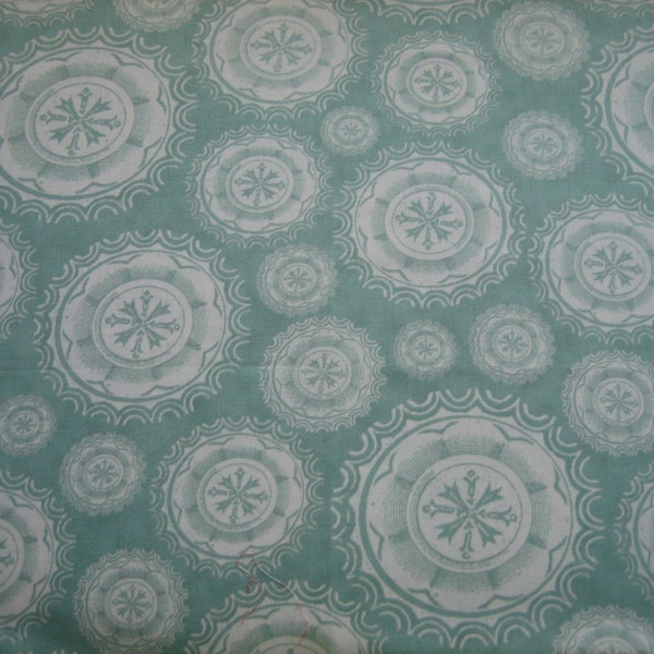 Odds and Ends ( light teal ) by Julie Comstock of Cosmo Cricket for Moda pattern # 37043 ( by the half yard )