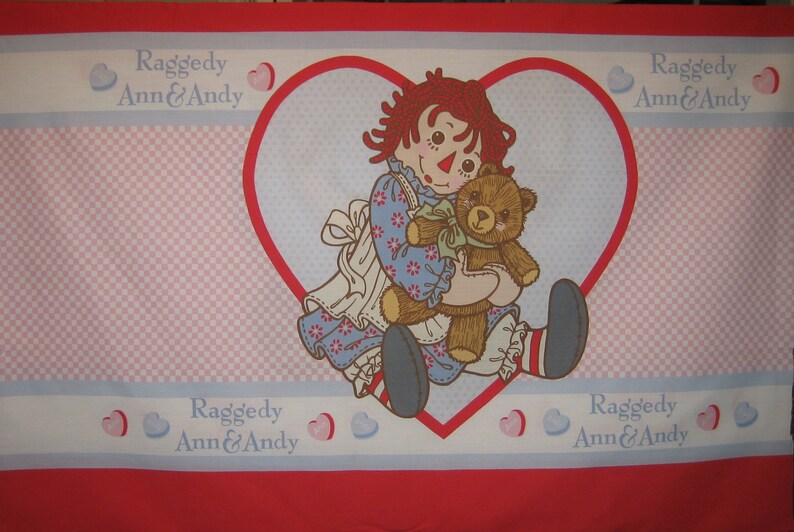 Raggedy Ann &amp; Andy Fabric Panels 44 X 35 Inches - Etsy