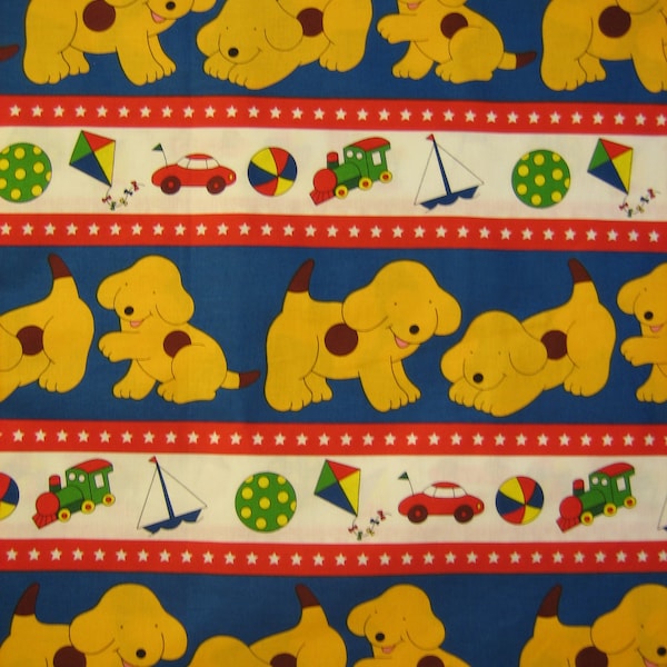 Goodnight, Spot the dog cotton fabric  ( Eric Hill ) Andover Fabrics ( 18 x 44 inches )