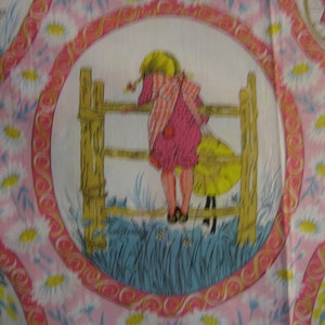 VERY RARE : Holly Hobbie poly cotton blend fabric retro vintage fabric American Greetings corp, by Manes Fabrics Co, 64 x 44 inches image 6