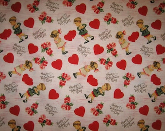 Happy Valentines Day, David Textiles, INC ( 18 x 44 inches )