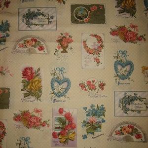 Forget Me Not fabric : from Mary Mulari for Marcus Brothers Textiles, Inc ( 18 x 44 inches )