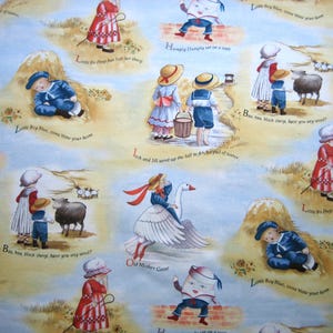 値下げ：童謡、エリザベススタジオ生地、フェイ・ウィテカー PATT#-1444（18 x 44インチ）