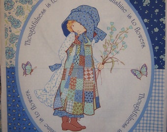 Holly Hobbie Panel 2014 (Thoughtfulness is to friendship, what sunshine is to flowers ! ) SPX fabrics