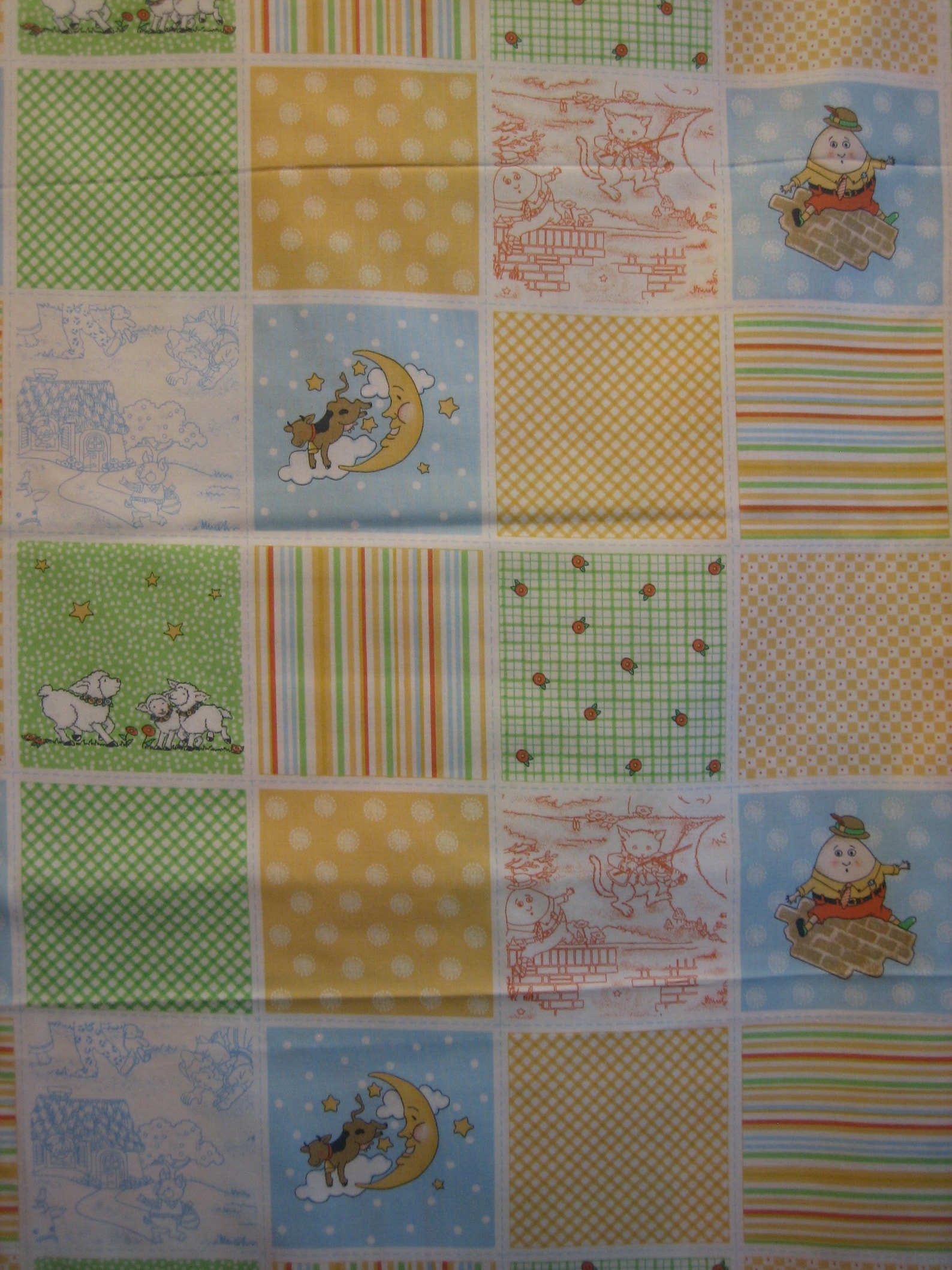 Nursery Rhyme Fabric Mary Engelbreit VIP Cranston 2006 Etsy