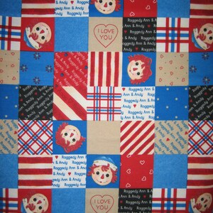 Raggedy Ann and Andy quilt patch 4136 for Daisy Kingdom Simon & Schuster FLANNEL BTHY image 6