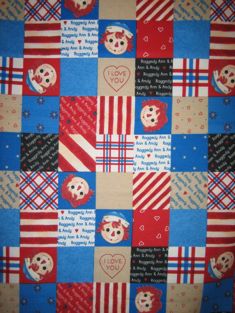 Raggedy Ann and Andy quilt patch 4136 for Daisy Kingdom Simon & Schuster FLANNEL BTHY image 6