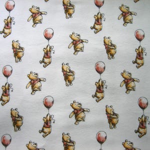 Winnie the Pooh Disney FLANNEL fabric with Balloons ,  Springs Creative, CP77909, 2024 ( 25 x 44 inches )