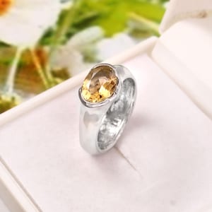 Natural Citrine ring mens womens 925 sterling silver ring birthstone ring gift for her citrine stone ring oval cut ring