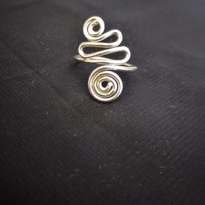 925/Sterlingzilveren ring/spiraalring,/wervelring voor vrouwen, handgemaakte minimalistische/sieraden, uniek/cadeau voor haar, boho-sieraden