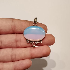 opalite 925 sterling silver pendant, Opalite pendant, gift for women jewellery