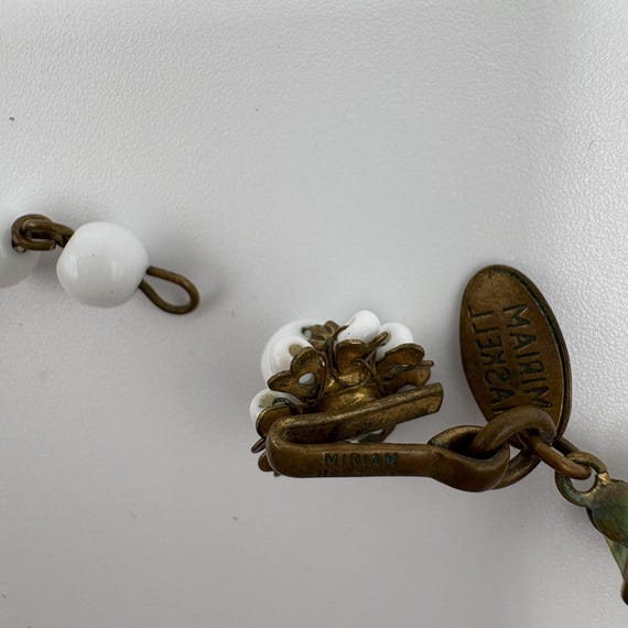 Vintage Miriam Haskell Abalone Shell Claw Bib Nec… - image 5