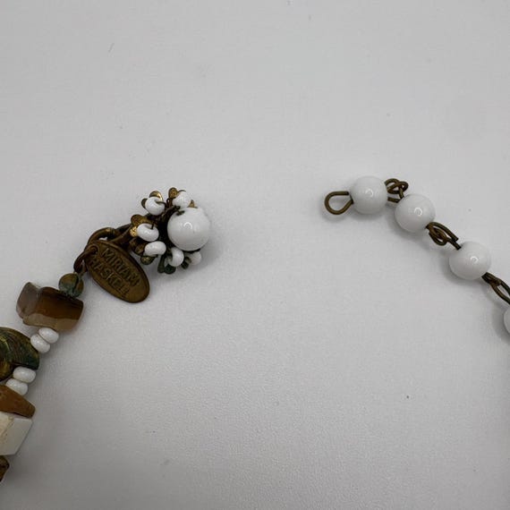 Vintage Miriam Haskell Abalone Shell Claw Bib Nec… - image 4