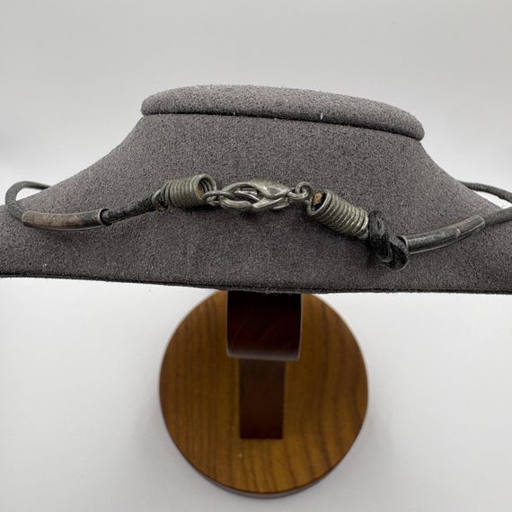 Sterling Silver 925 Amber Style Rectangular Penda… - image 5