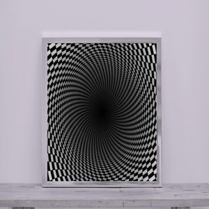 Infinity Spiral – Optical Illusion Digital Art Print