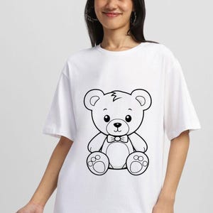 UPSTRING TEES Oversized T-Shirt – Minimalist Rock Art Graphic Tee – White Cotton Loose Fit T-Shirt for Women – Mindful Aesthetic Design